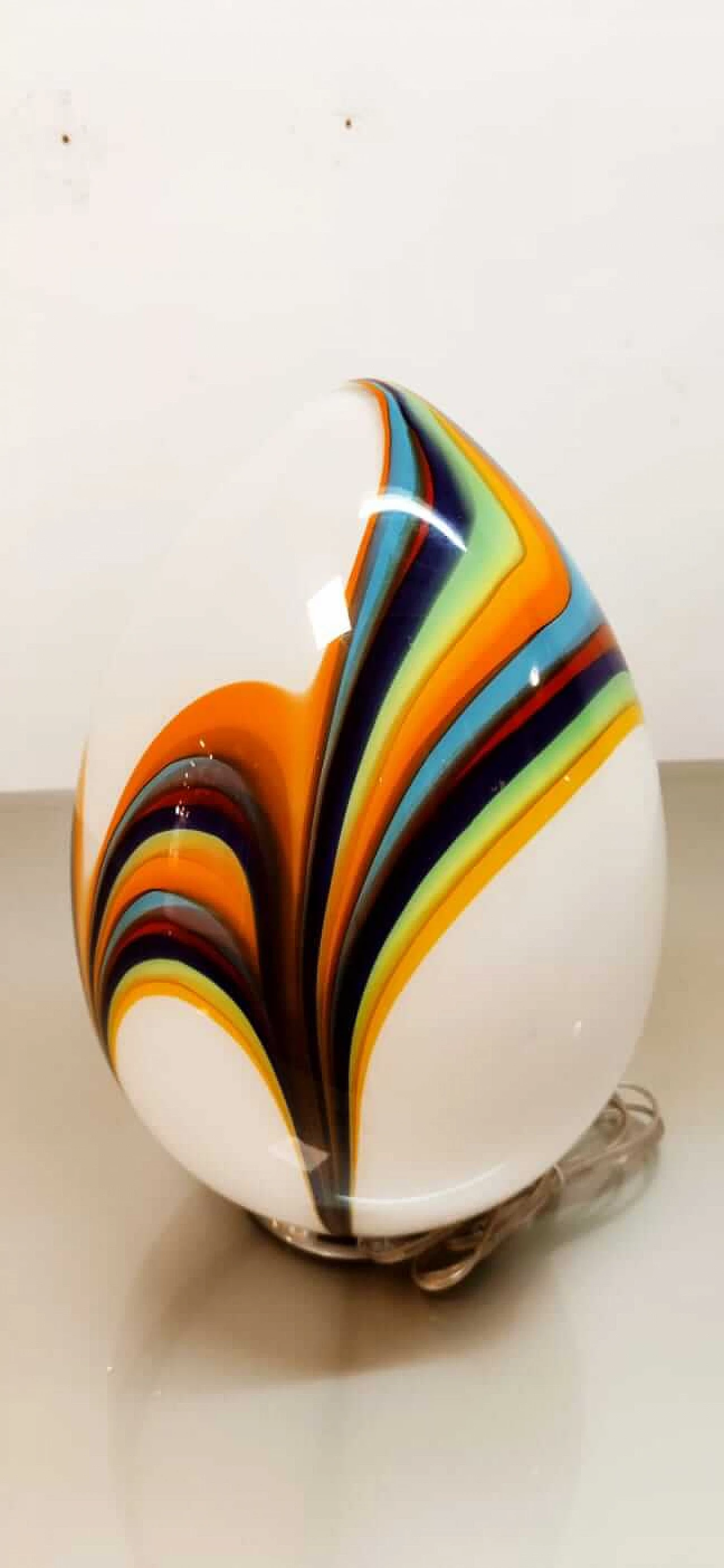 Multicolor Murano glass table lamp, 1960s 3