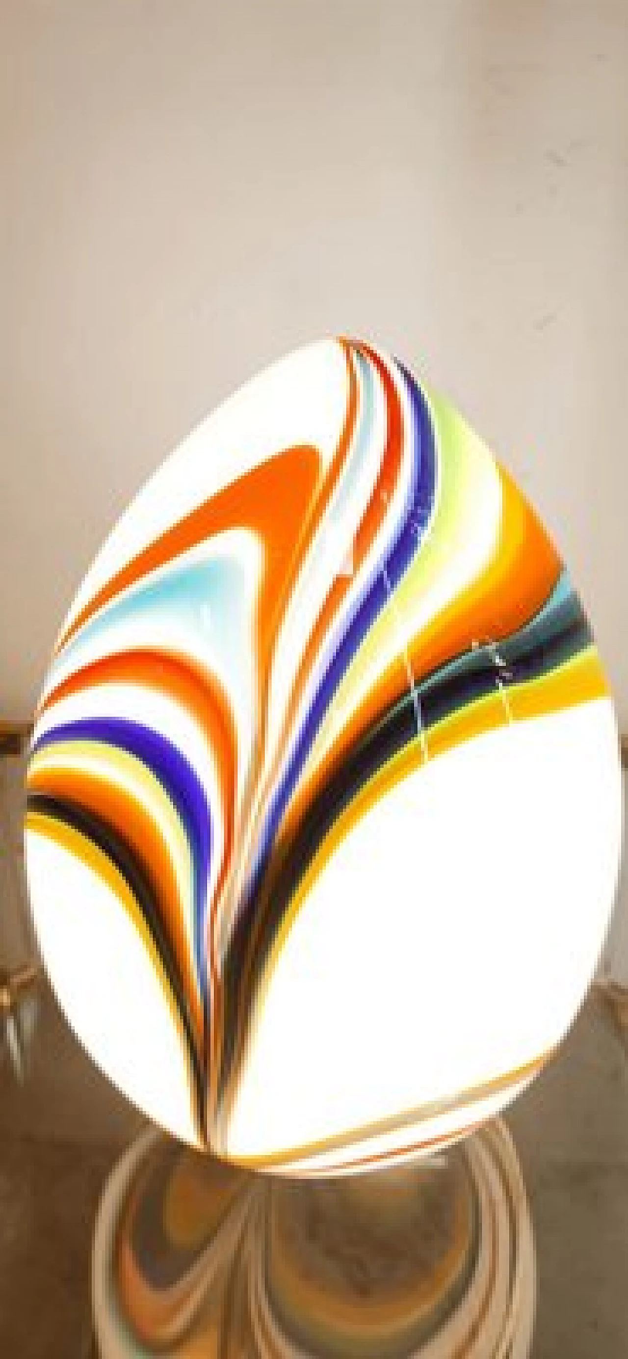 Multicolor Murano glass drop table lamp, 1970s 4