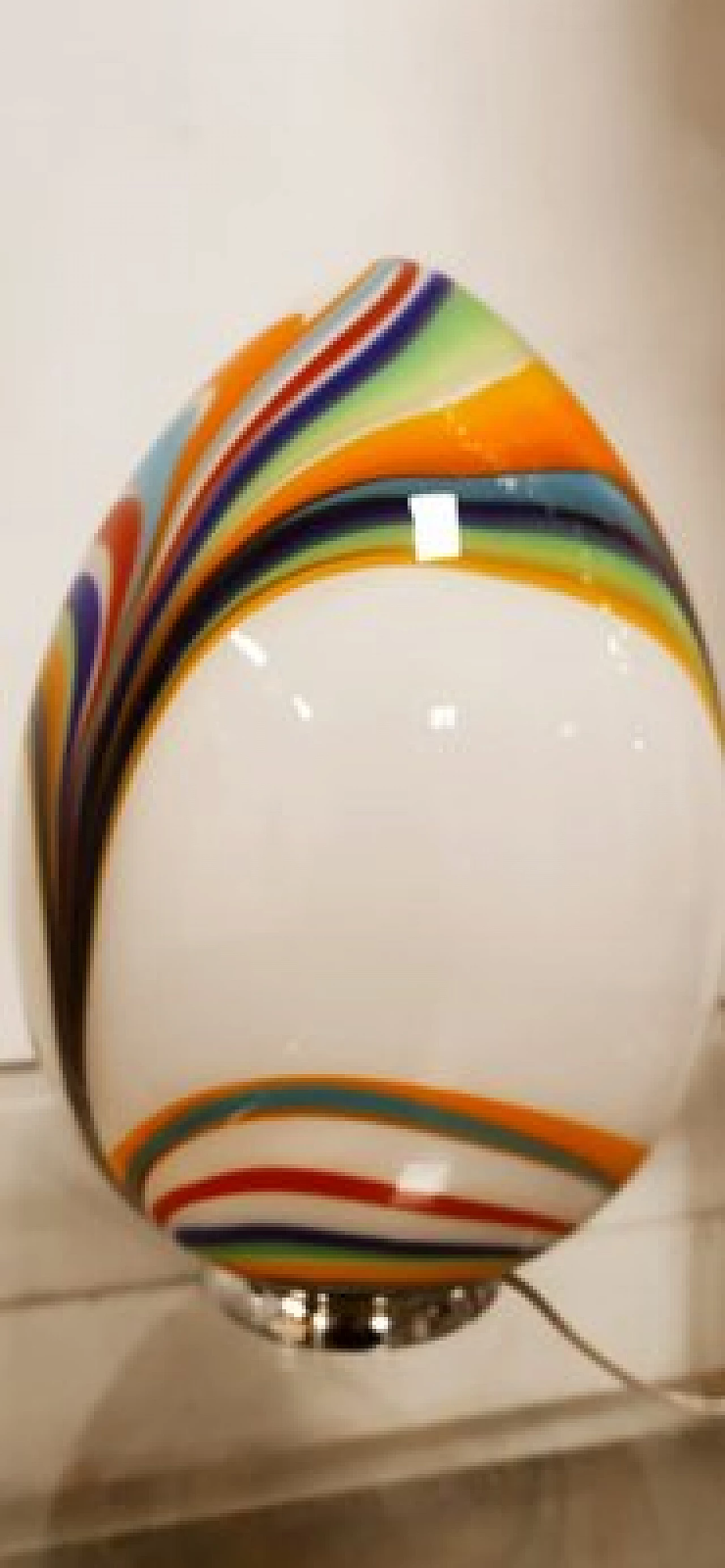 Multicolor Murano glass drop table lamp, 1970s 7