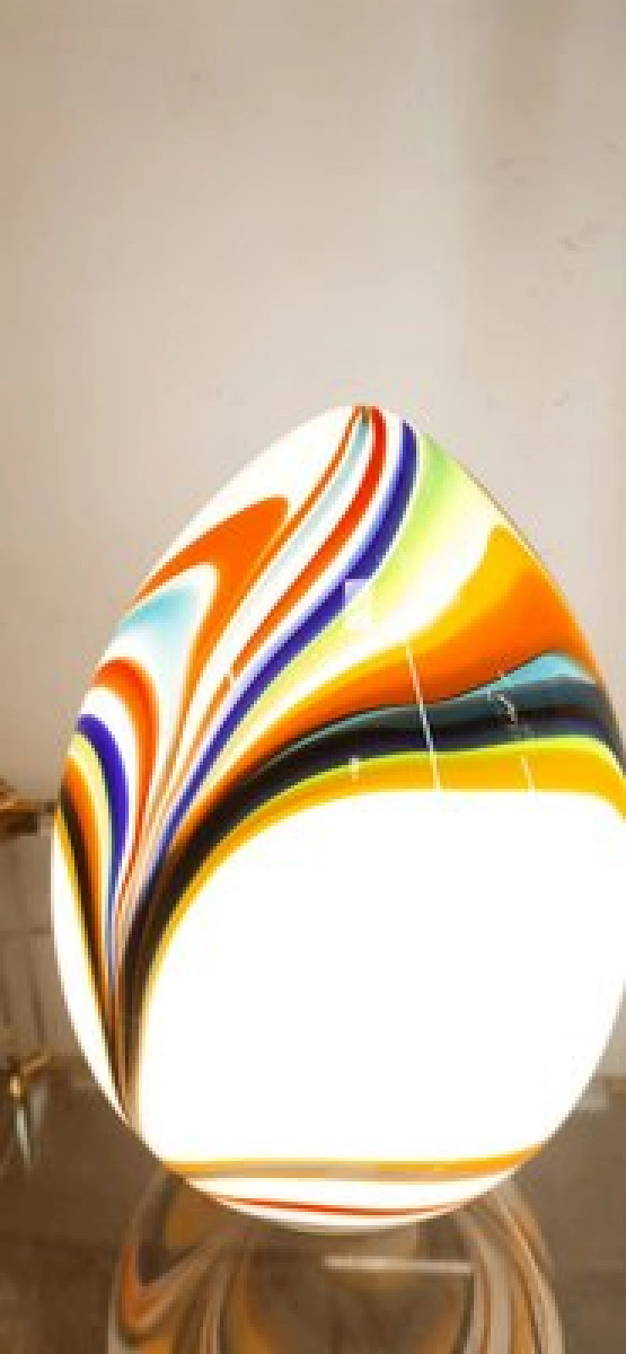 Multicolor Murano glass drop table lamp, 1970s 12