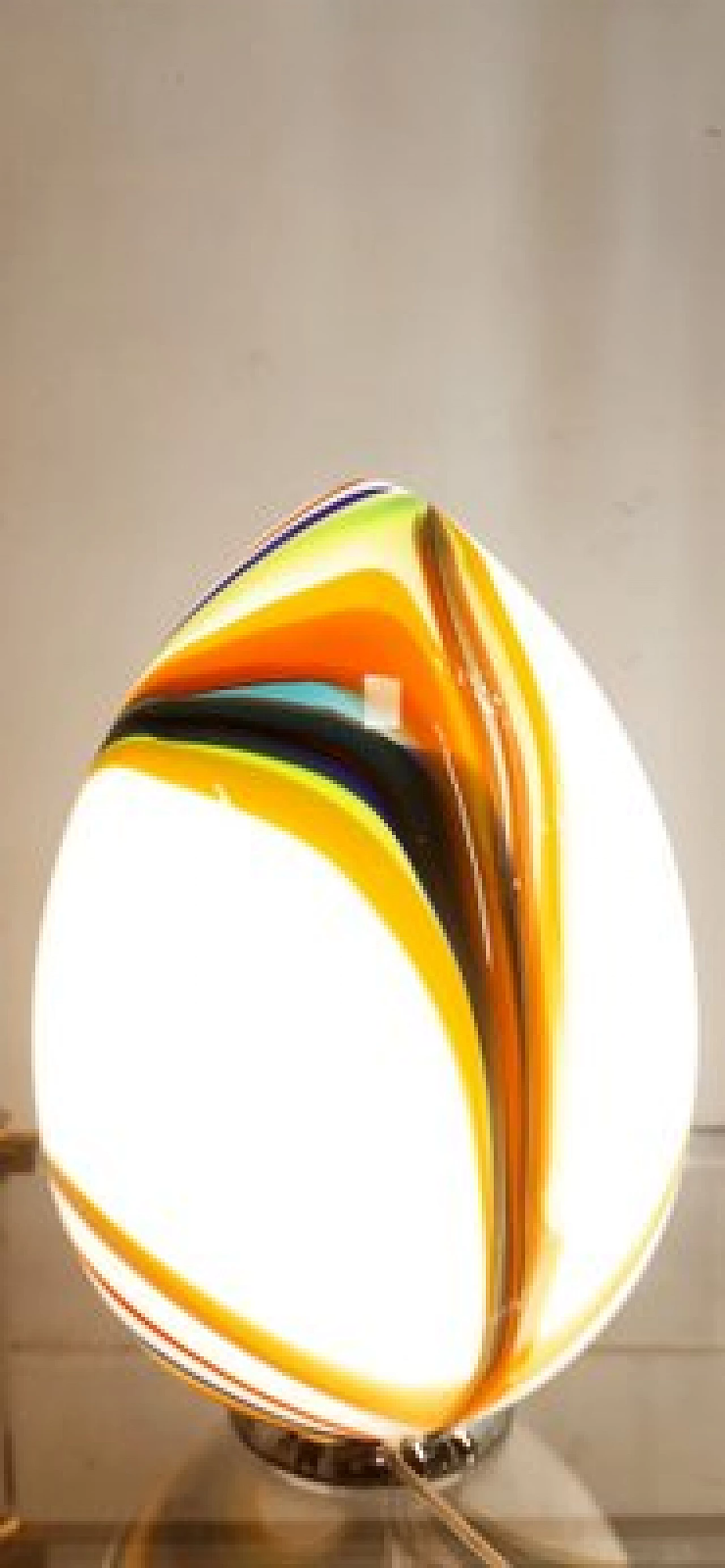 Multicolor Murano glass drop table lamp, 1970s 14