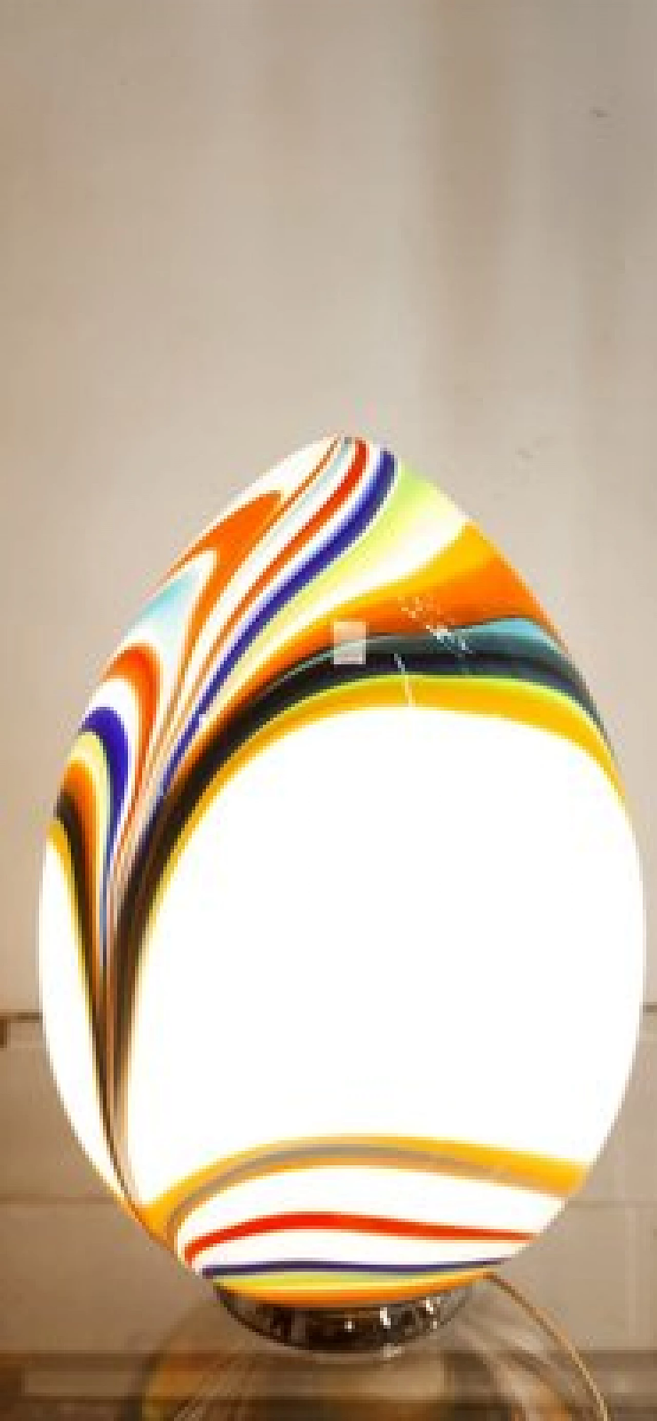 Multicolor Murano glass drop table lamp, 1970s 15