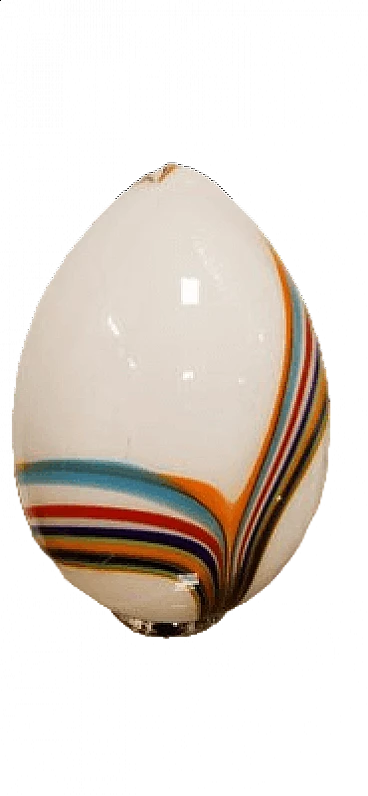Lampada da tavolo a goccia in vetro di Murano multicolore, anni '70