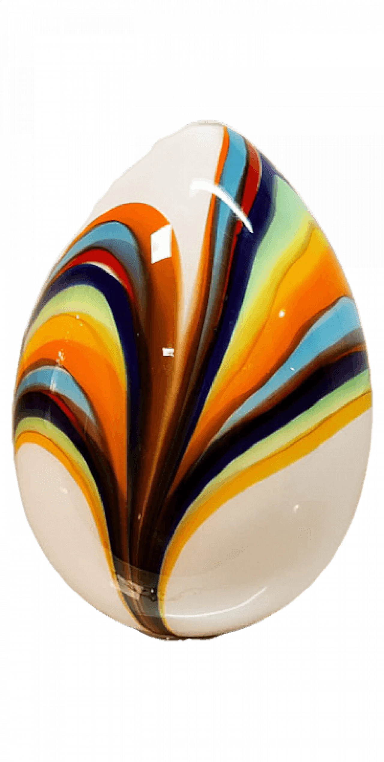 Lampada da tavolo in vetro di Murano multicolor, anni '60 7