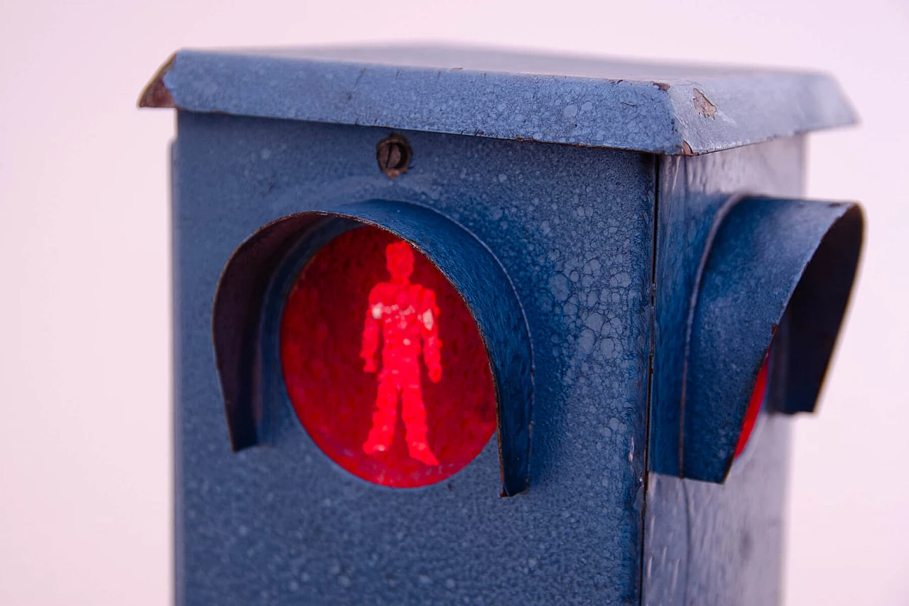 Lampada da terra a forma di semaforo, anni '70 10