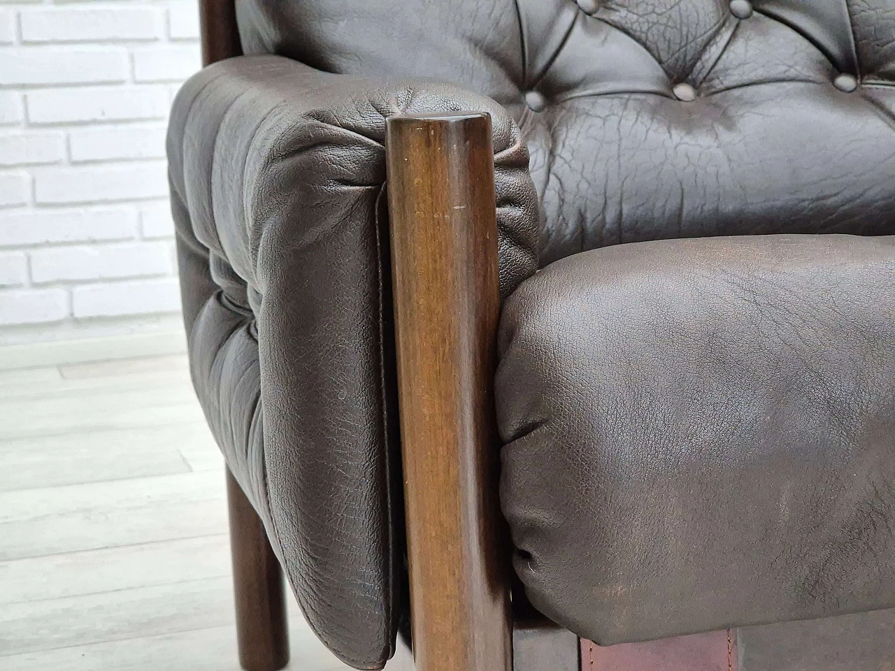 Safari two-seater sofa by Ivar Opsvik for Bruksbo Norway, 1970s 3