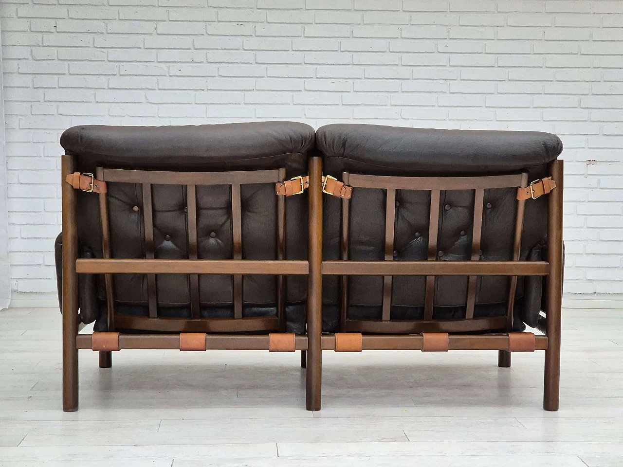 Safari two-seater sofa by Ivar Opsvik for Bruksbo Norway, 1970s 12