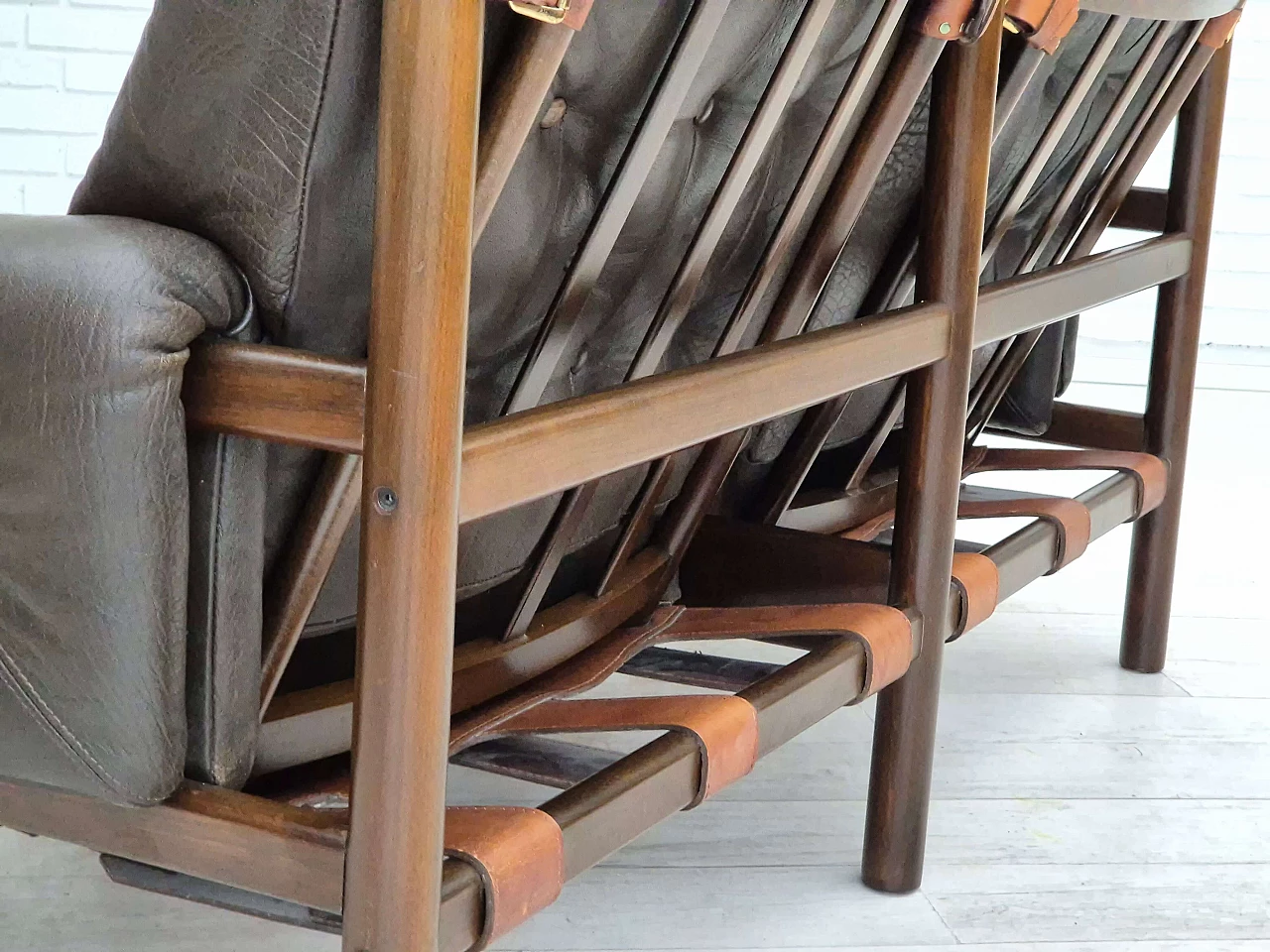 Safari two-seater sofa by Ivar Opsvik for Bruksbo Norway, 1970s 13