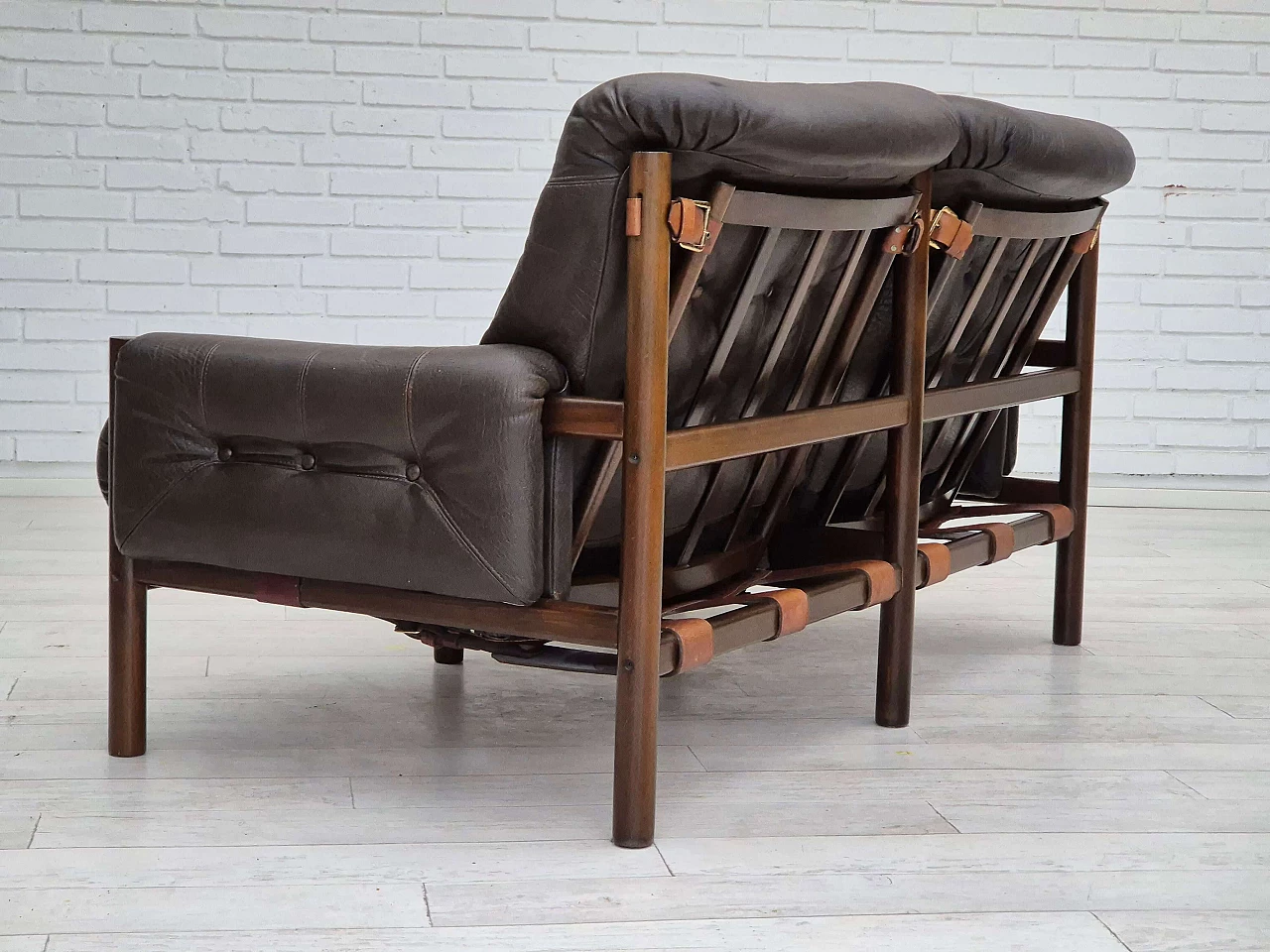 Safari two-seater sofa by Ivar Opsvik for Bruksbo Norway, 1970s 14