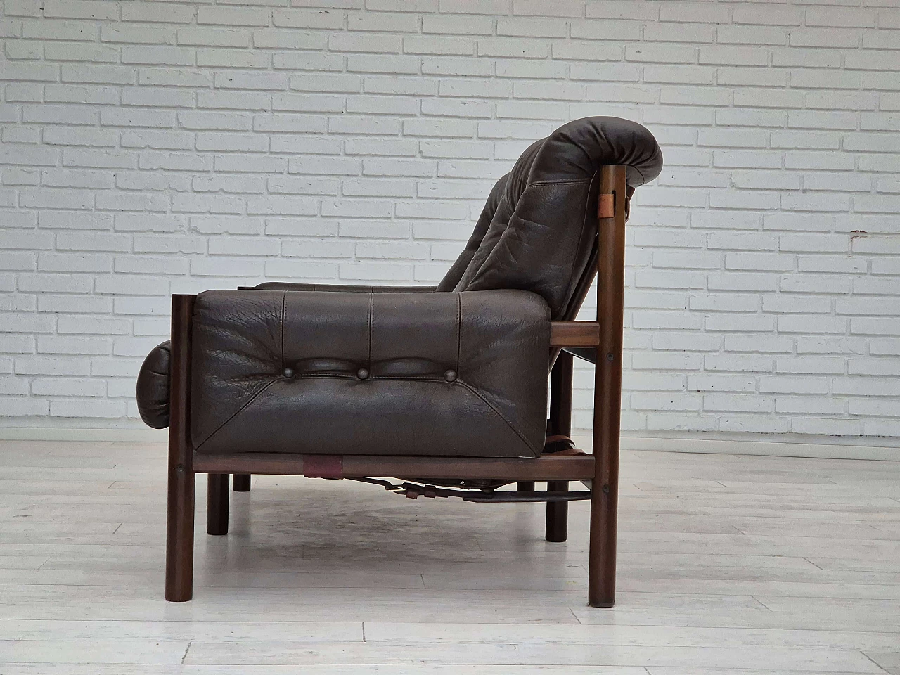 Safari two-seater sofa by Ivar Opsvik for Bruksbo Norway, 1970s 16