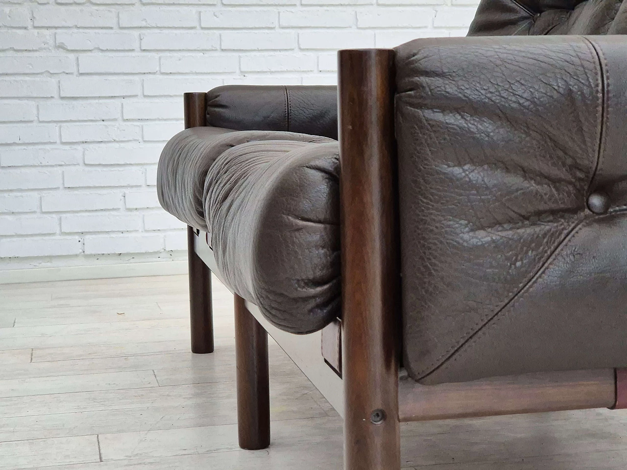 Safari two-seater sofa by Ivar Opsvik for Bruksbo Norway, 1970s 17