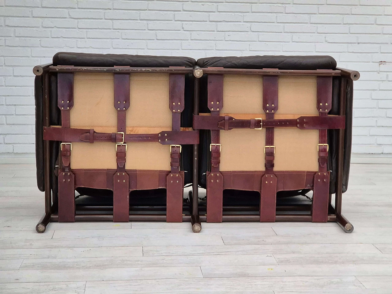 Safari two-seater sofa by Ivar Opsvik for Bruksbo Norway, 1970s 18