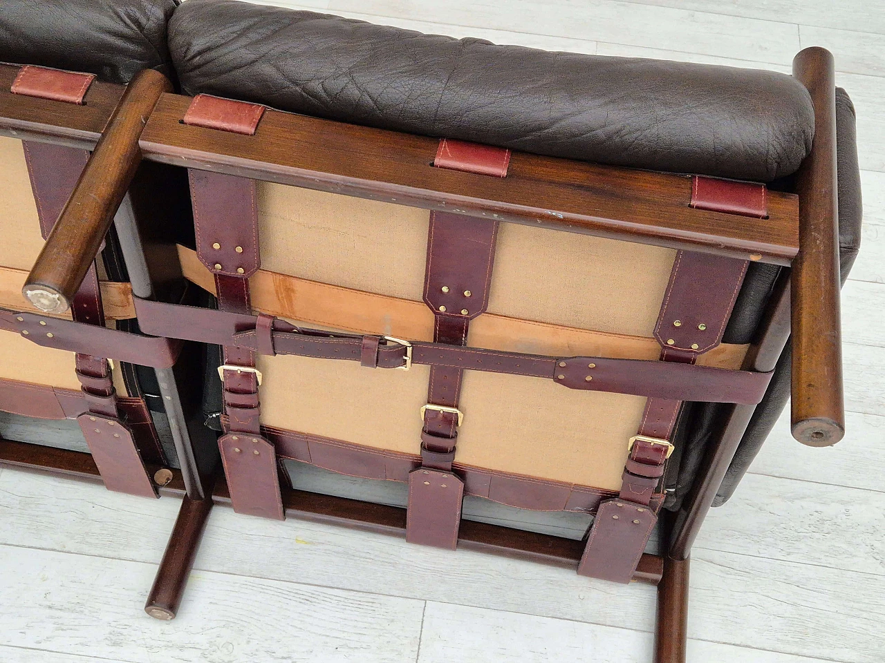 Safari two-seater sofa by Ivar Opsvik for Bruksbo Norway, 1970s 19