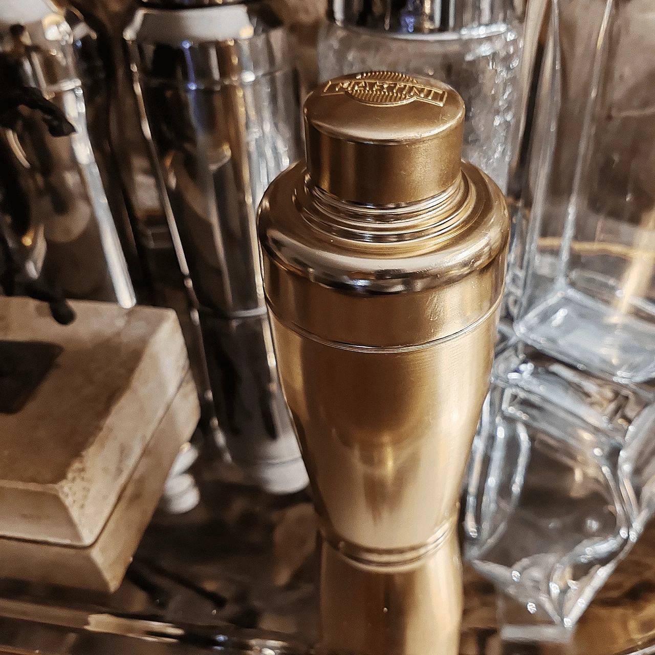 Shaker Per Cocktail Bloomingville In Acciaio Inox Oro – Design Danese 8,5x20,5cm