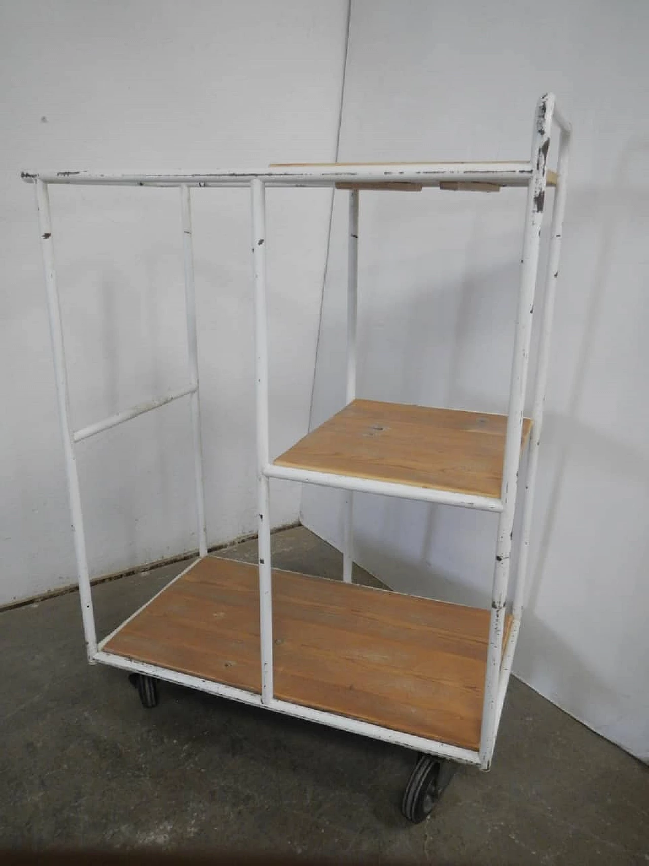 Cart with fir shelves, 1970s 5