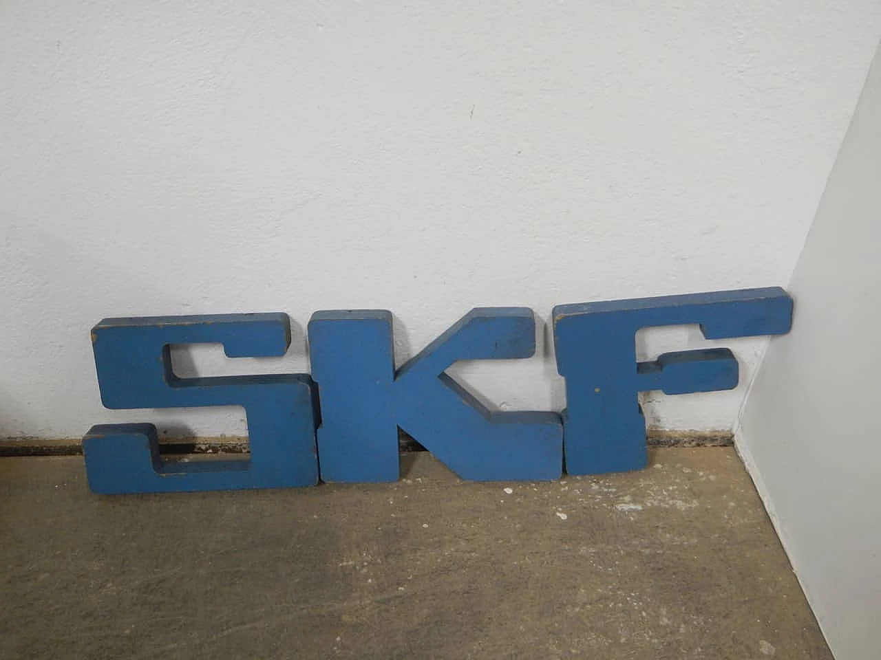 Coloured compressed wood SKF sign, 1970s 1