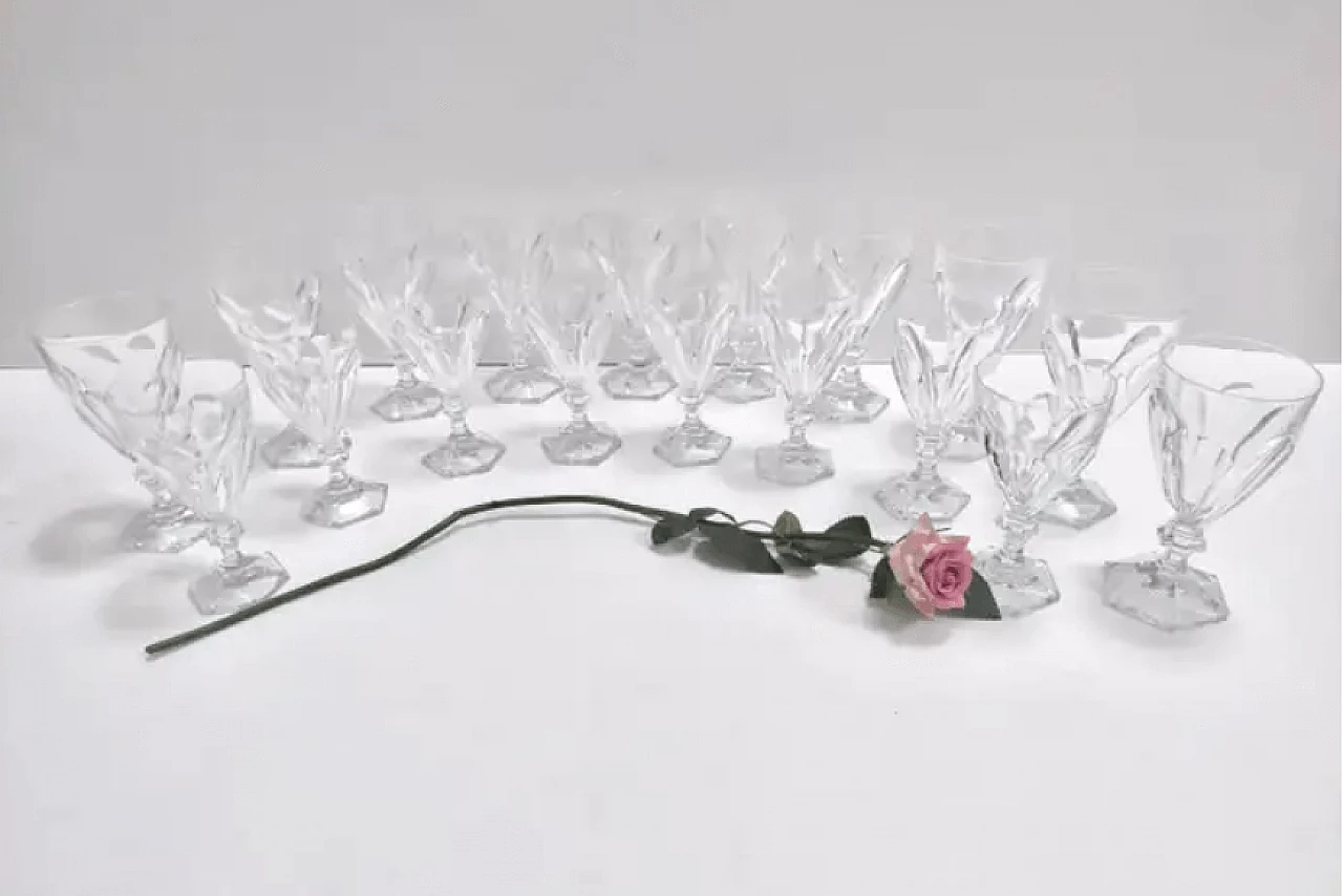 18 Bicchieri in cristallo massiccio di Kosta Boda, anni '70 2