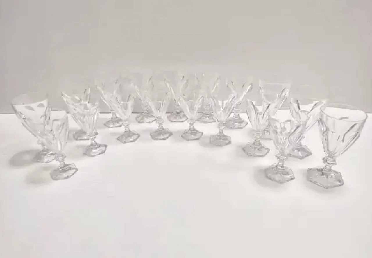 18 Solid crystal glasses by Kosta Boda, 1970s 3