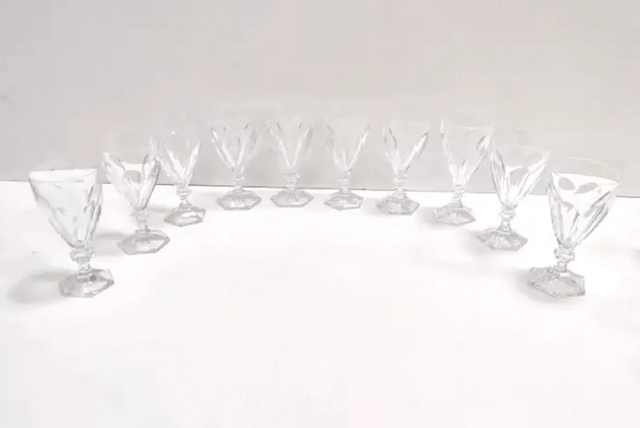 18 Solid crystal glasses by Kosta Boda, 1970s 4
