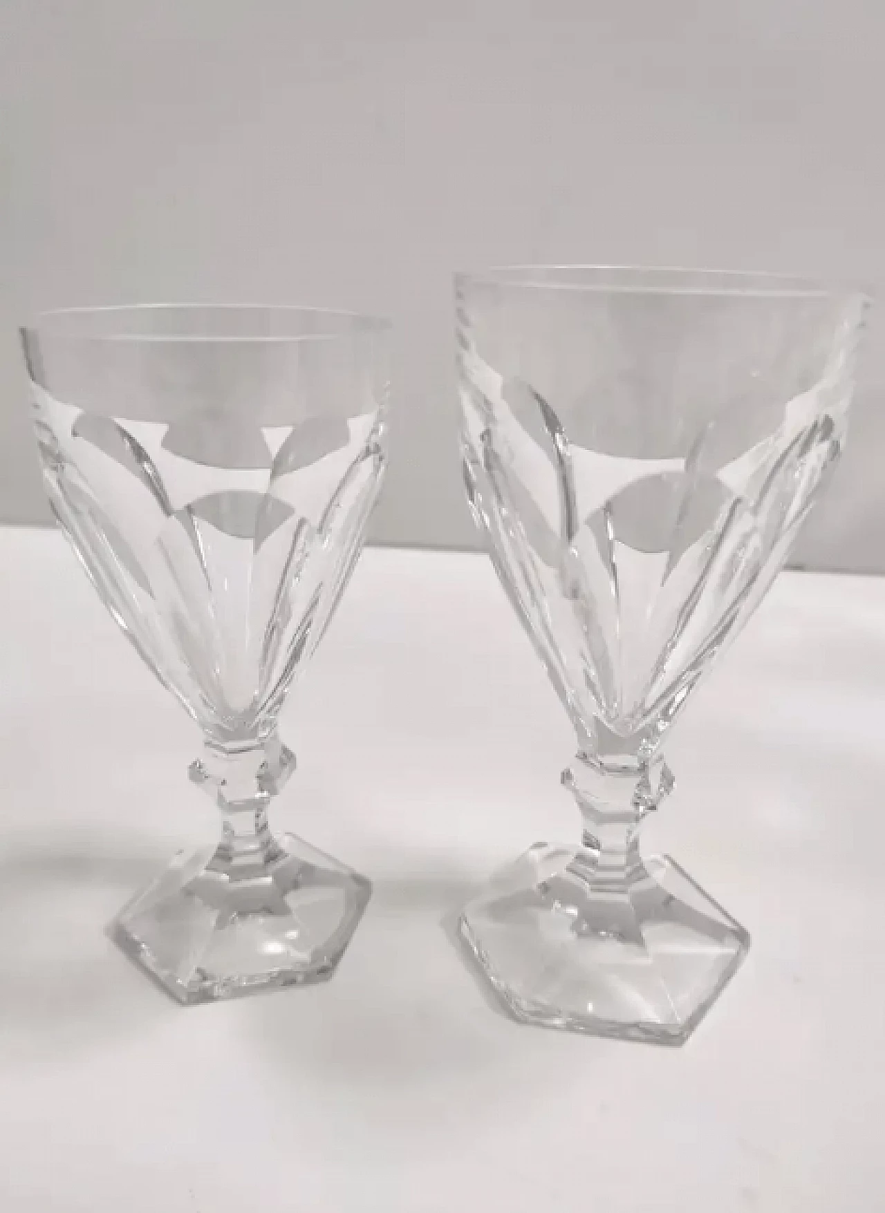 18 Solid crystal glasses by Kosta Boda, 1970s 7