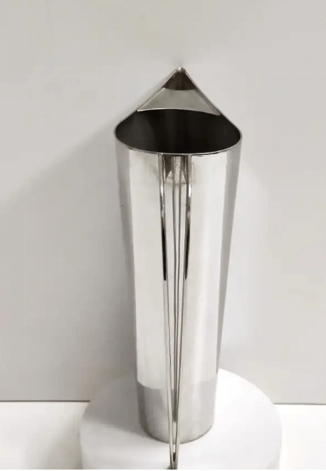 Kanye silver-plated brass postmodern jug by Lino Sabattini, 1980s 6