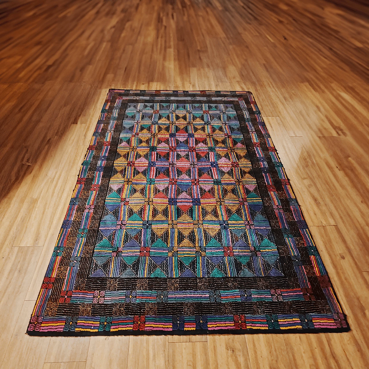 Multicolored wool rug by Missoni for T&J Vestor, 1980s 2