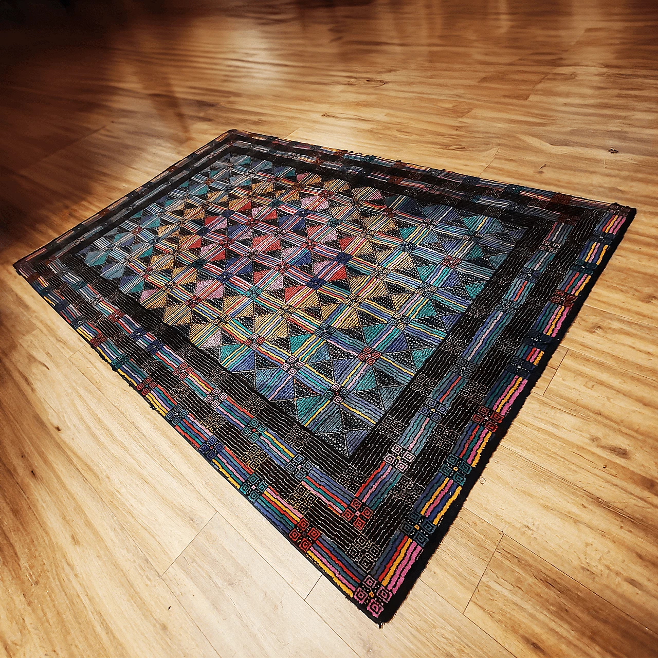 Multicolored wool rug by Missoni for T&J Vestor, 1980s 3