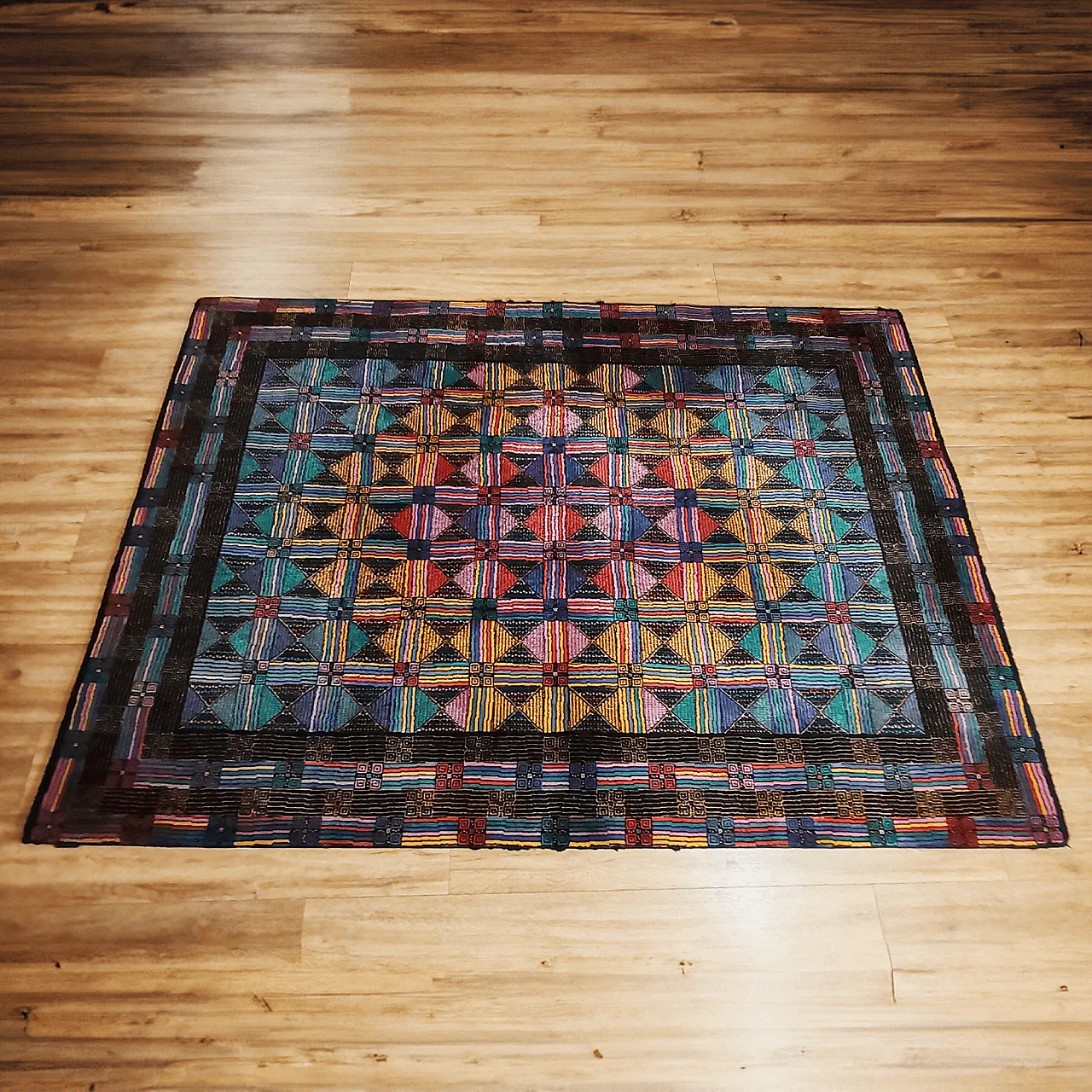 Multicolored wool rug by Missoni for T&J Vestor, 1980s 4