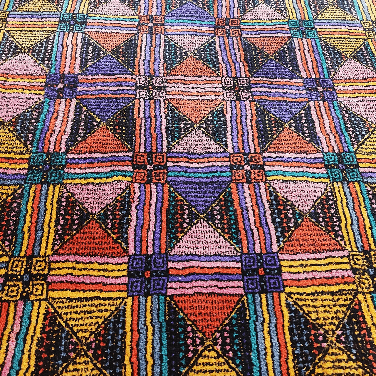 Multicolored wool rug by Missoni for T&J Vestor, 1980s 5