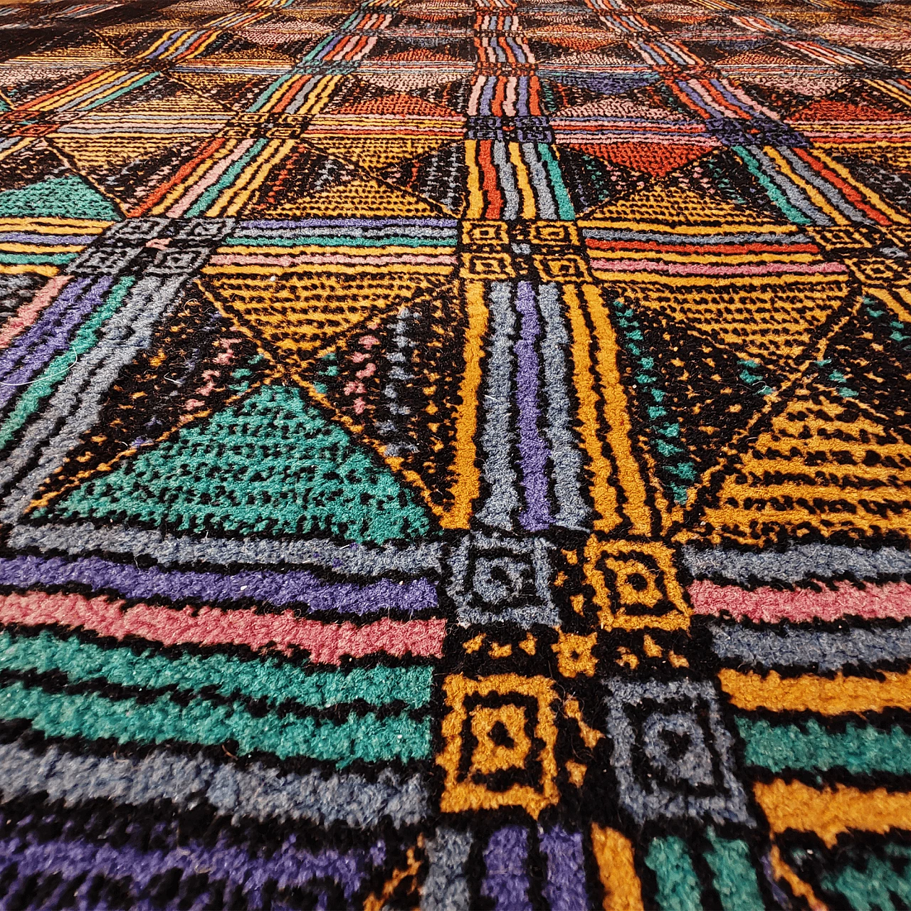 Multicolored wool rug by Missoni for T&J Vestor, 1980s 6