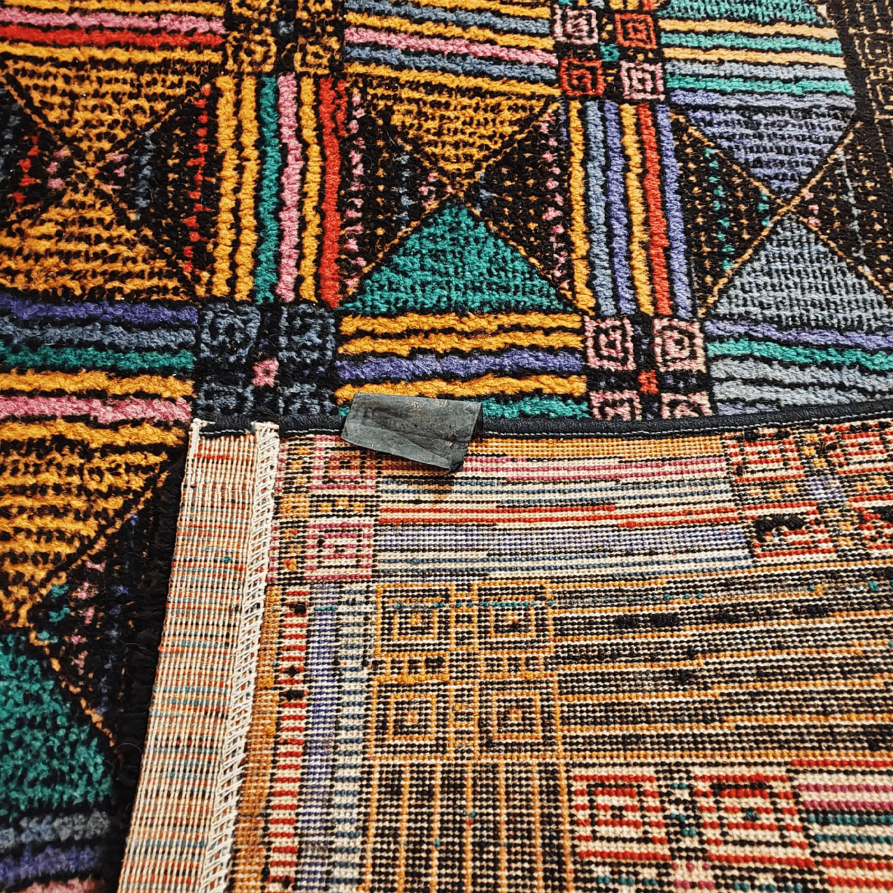 Multicolored wool rug by Missoni for T&J Vestor, 1980s 7