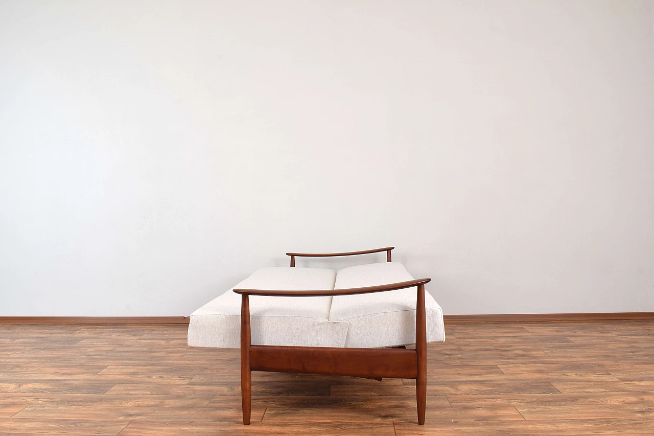 Solid cherry sofa by Carl Straub for Goldfeder, 1950s 7