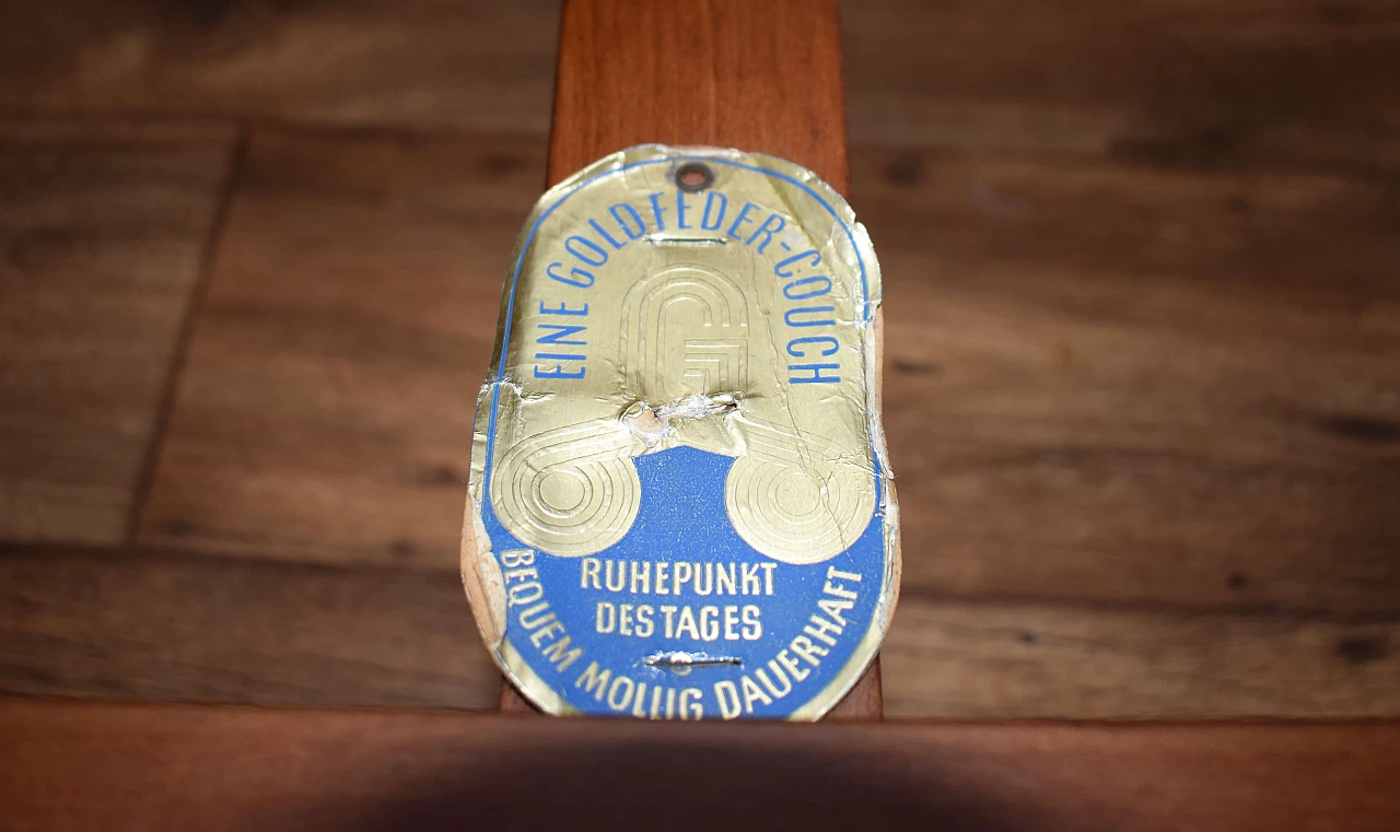 Solid cherry sofa by Carl Straub for Goldfeder, 1950s 16