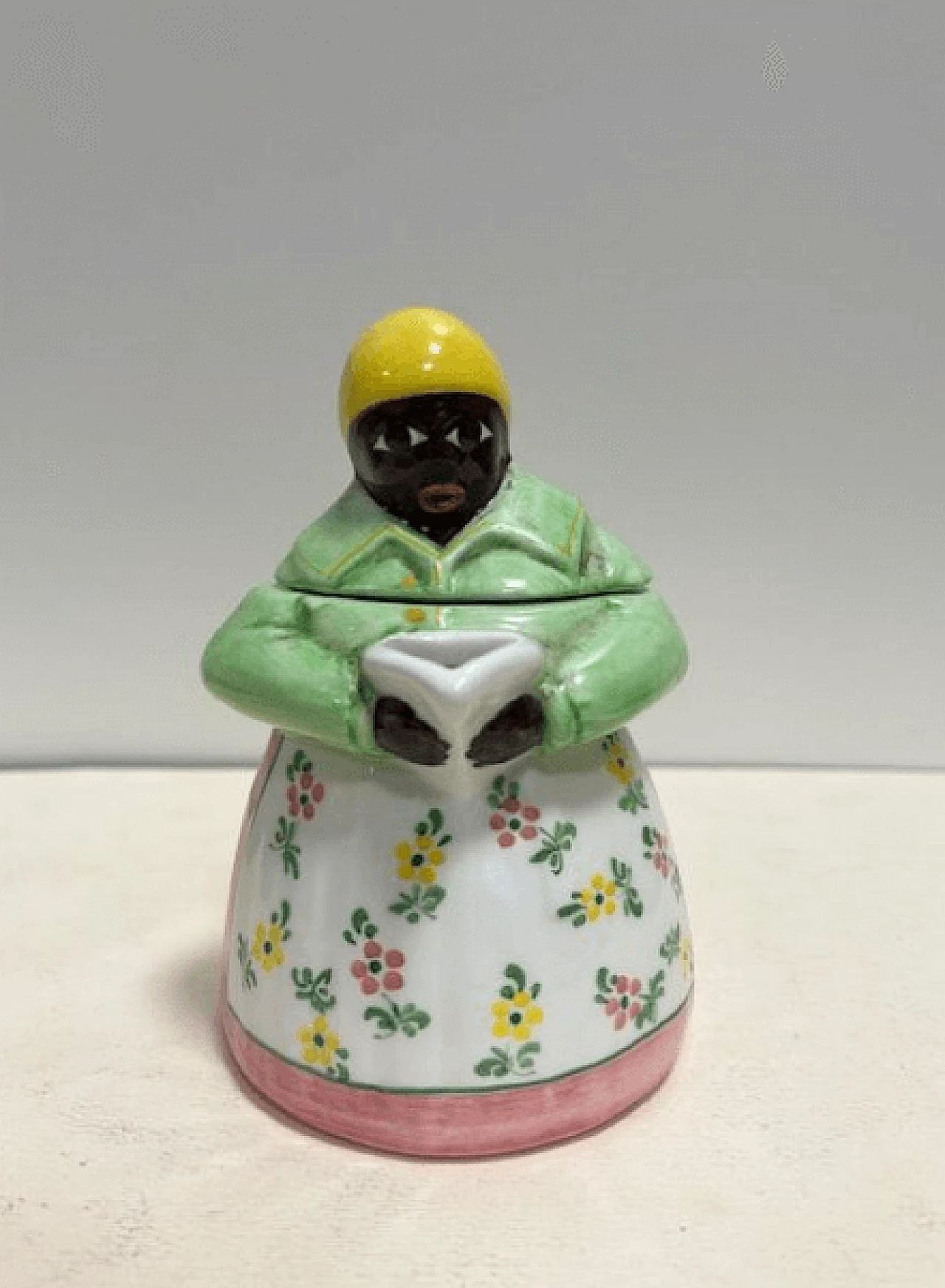 3 ESTE porcelains Mammy series, biscuit bowl, sugar bowl and milk jug, late 20th century 8