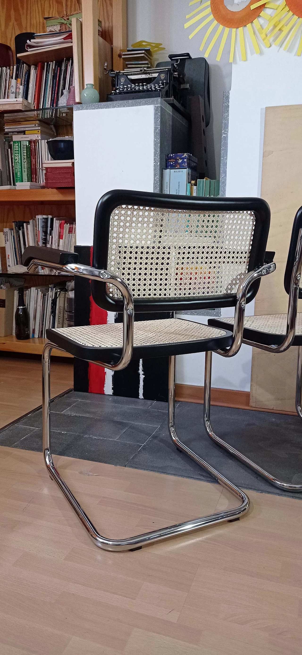 Coppia di poltrone e coppia di sedie Cesca B3 di Marcel Breuer per MDF Italia, anni '90 101