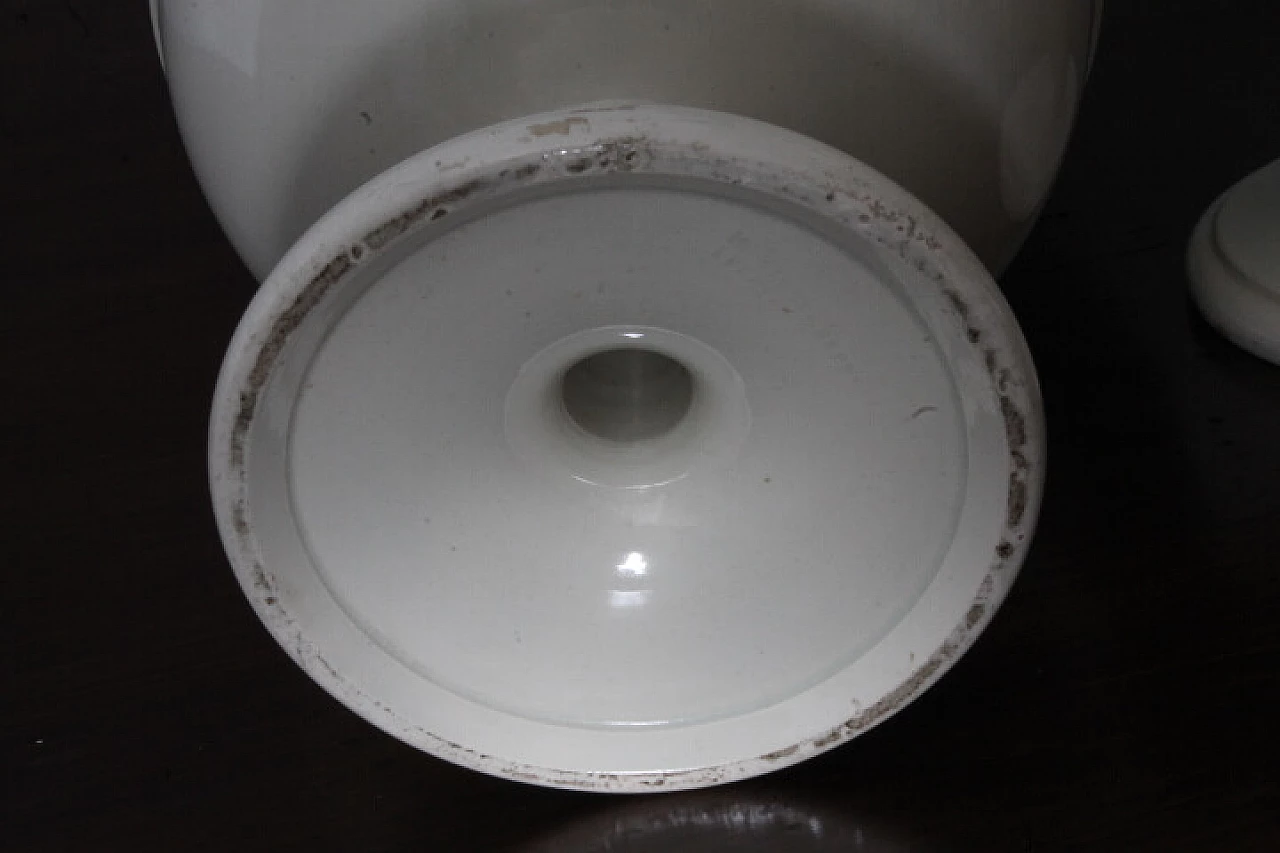 Pair of Victorian glazed ceramic vases, 19th century 3