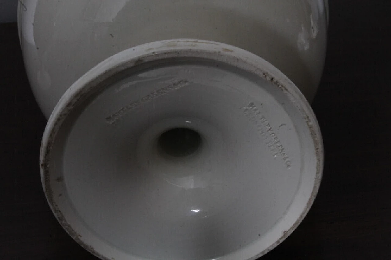 Pair of Victorian glazed ceramic vases, 19th century 4