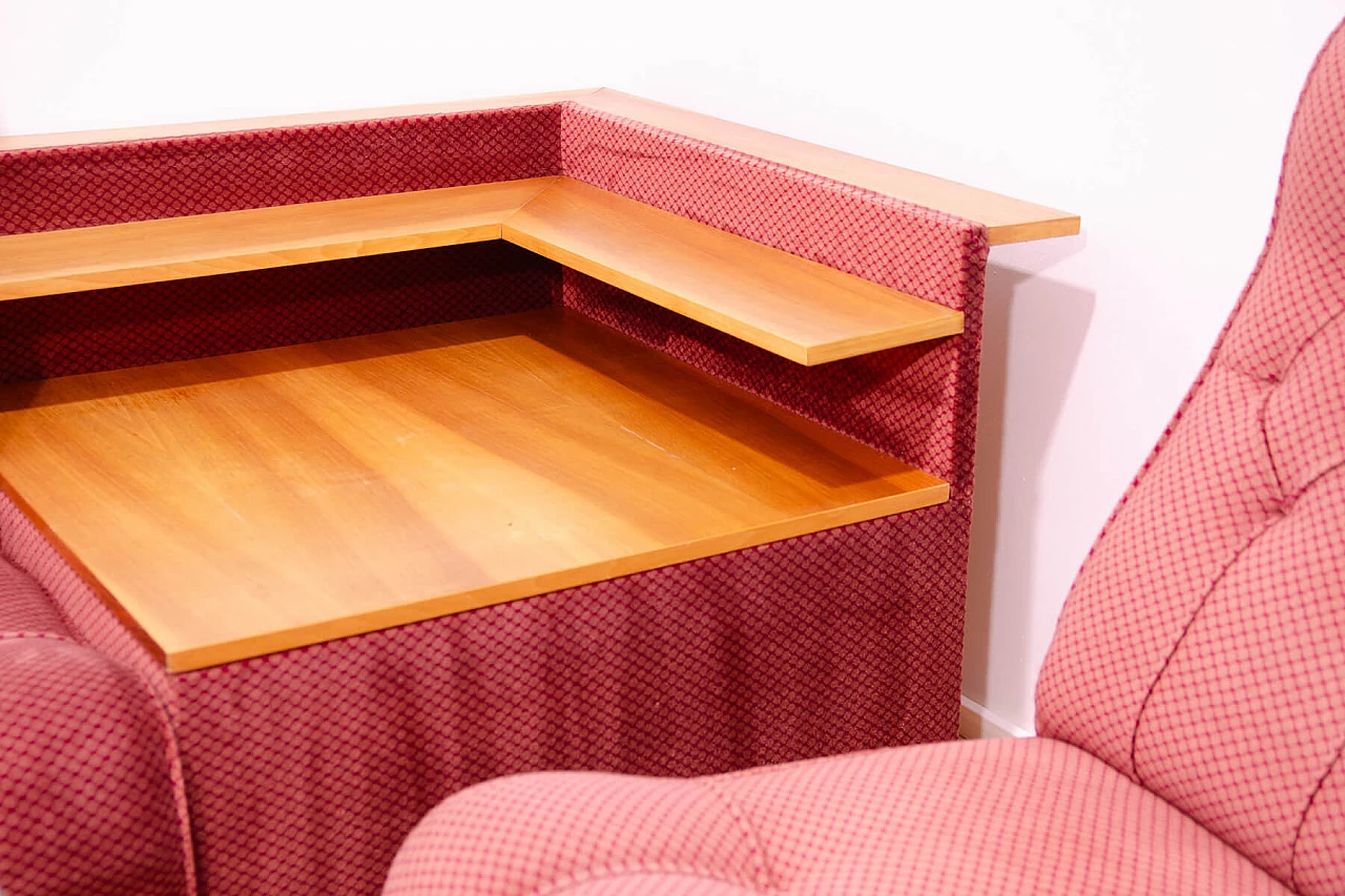 Divano, poltrona, tavolino e pouf cecoslovacchi, anni '80 15