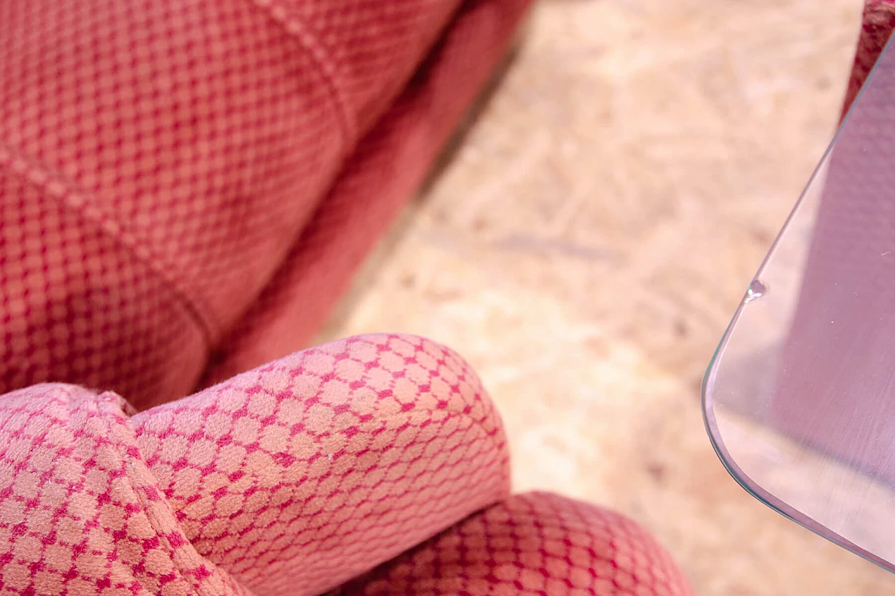 Divano, poltrona, tavolino e pouf cecoslovacchi, anni '80 18