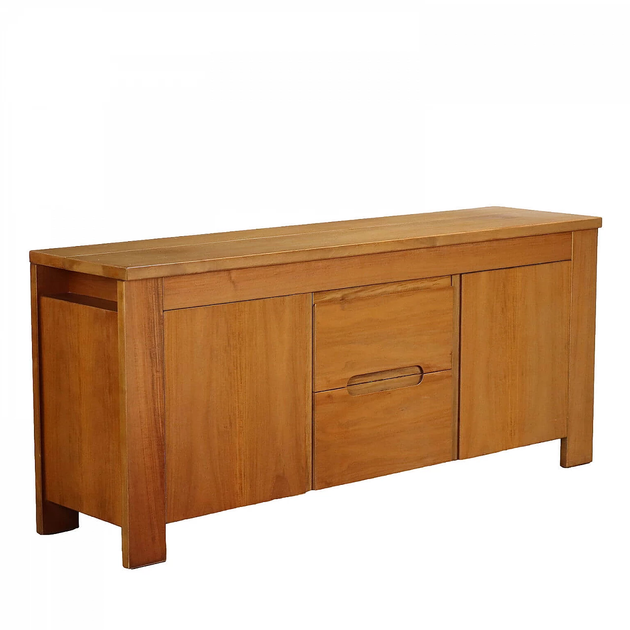 Walnut veneered sideboard with compartment top, 1970s 1