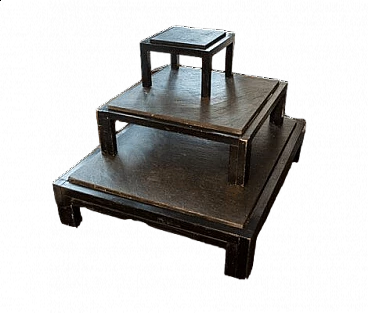 3 iron & slate coffee tables by Urano Palma from Urano Palma , 1970s