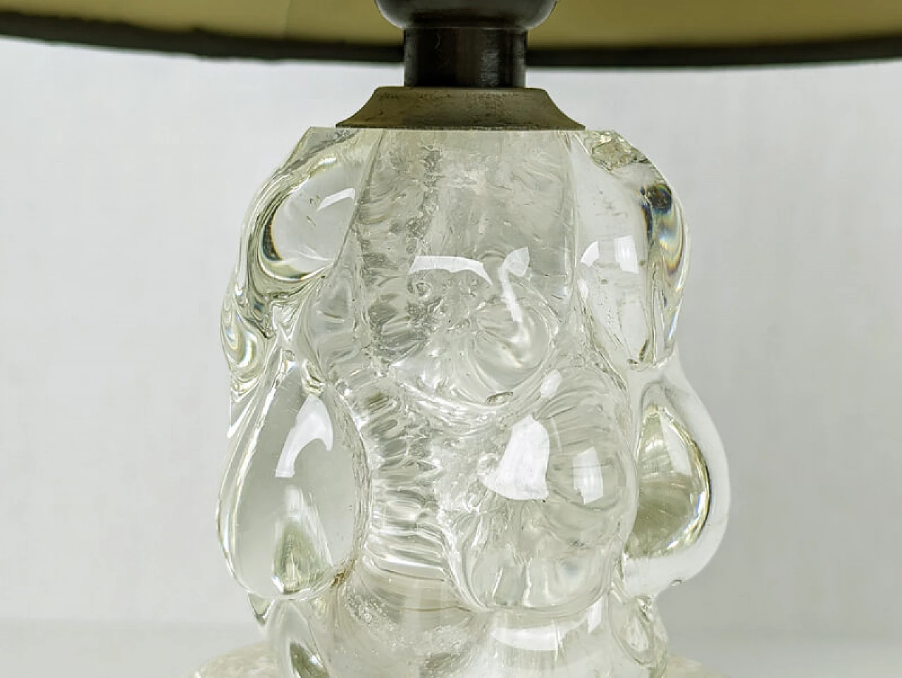 Pair of Murano glass lamps attributed to Barovier & Toso, 1930s 2