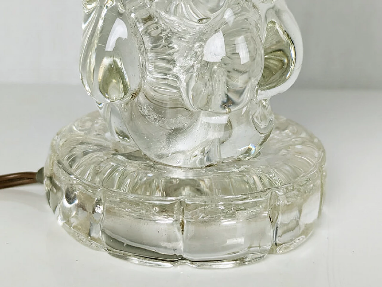 Coppia di lampade in vetro di Murano attribuite a Barovier & Toso, anni '30 3