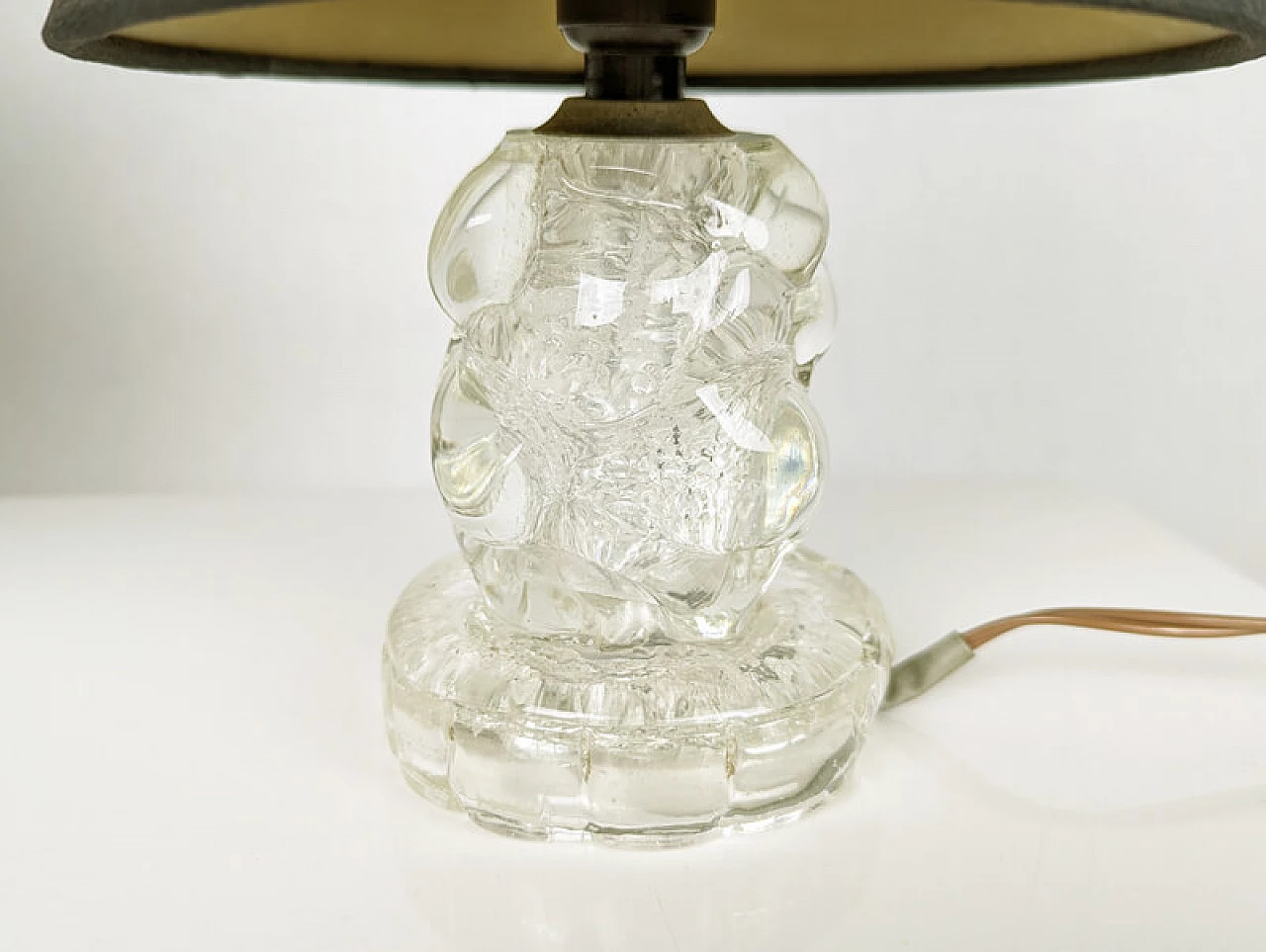 Coppia di lampade in vetro di Murano attribuite a Barovier & Toso, anni '30 6