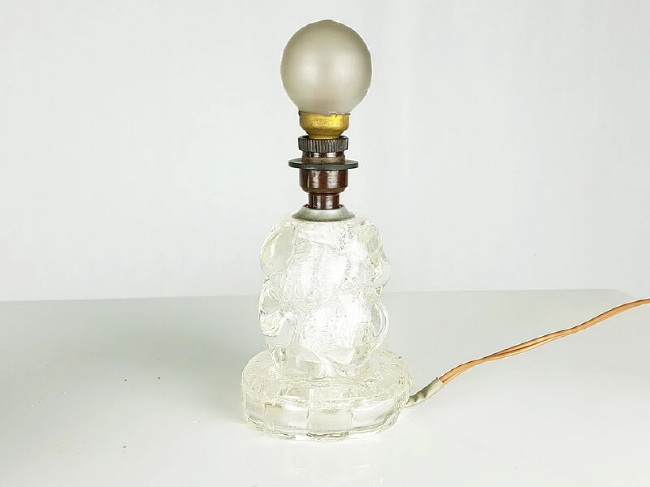 Coppia di lampade in vetro di Murano attribuite a Barovier & Toso, anni '30 18