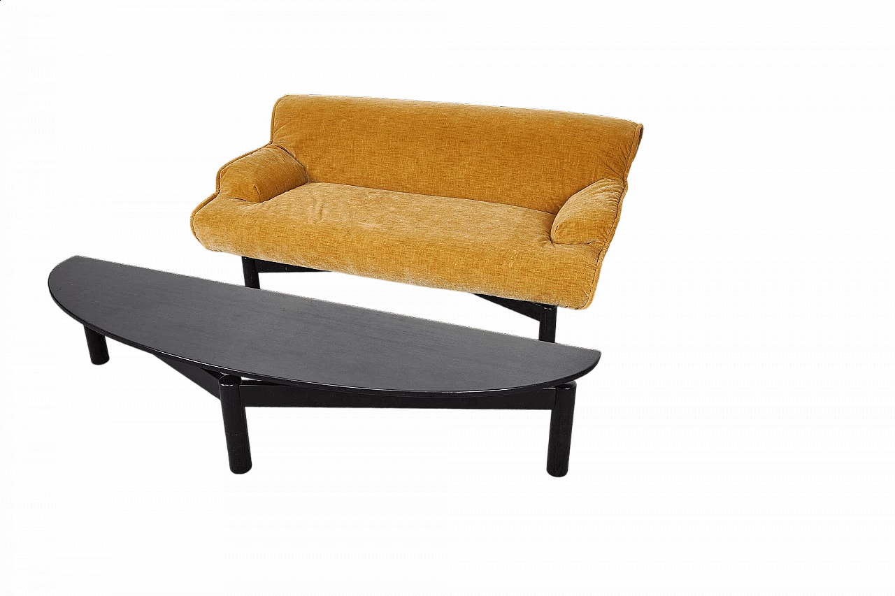 Sinbad sofa and coffee table by Vico Magistretti for Cassina, 1981 15