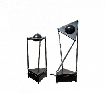 Pair of Kandido table lamps by Ferdinand Alexander Porsche for Luci Italia, 1980s