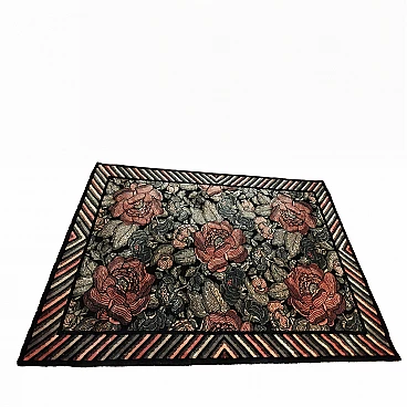Floral and geometric rug by Missoni for T&J Vestor, 1980s