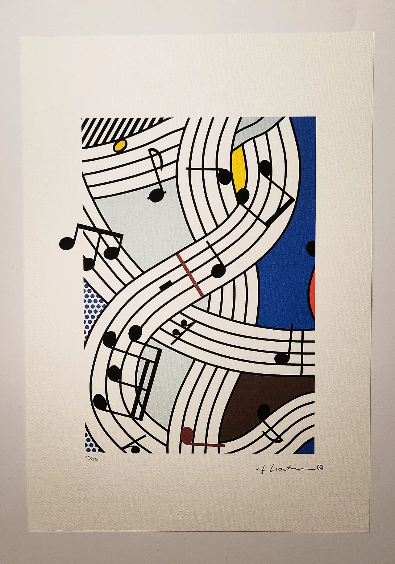 Roy Lichtenstein, composition, lithography, 1980s 2