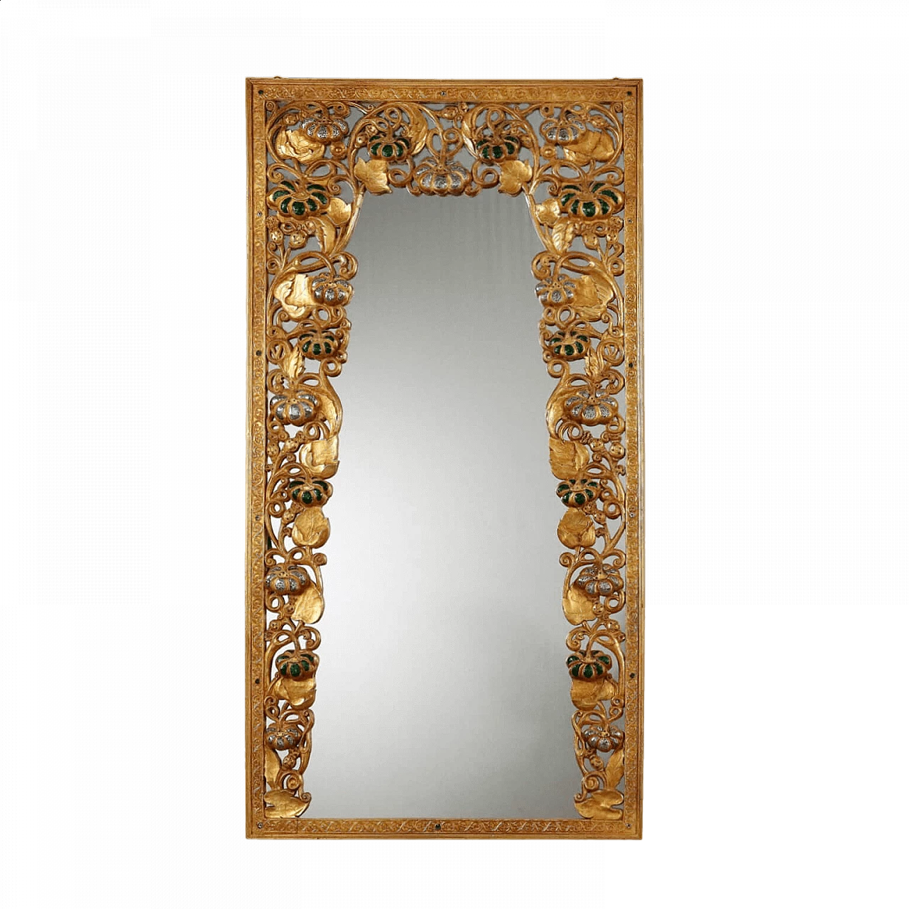 Oriental-style mirror carved with phytomorphic and floral motifs 11